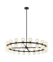 Nimbus 47.5" Round Chandelier in Matte Black