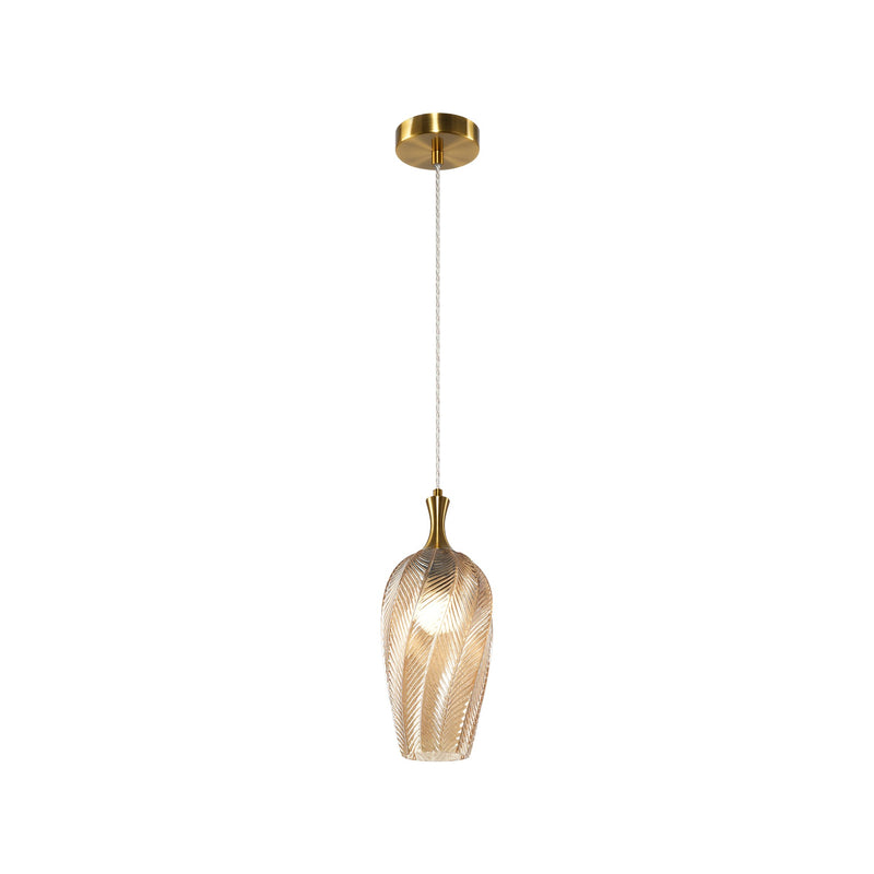 Eesha 6" Mini Pendant in Aged Gold Brass
