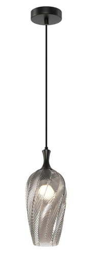 Eesha 6" Mini Pendant in Matte Black