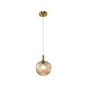 Eesha 9" Mini Pendant in Aged Gold Brass