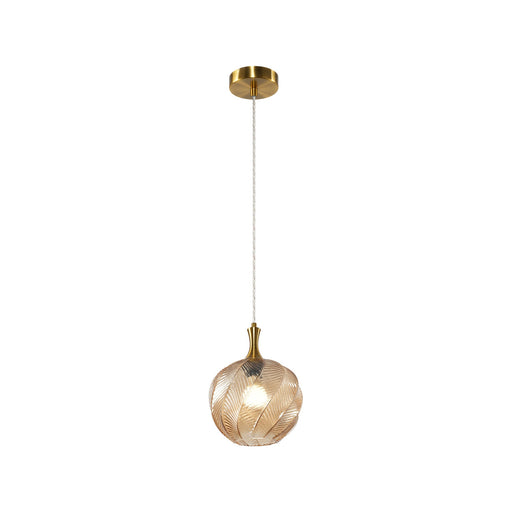 Eesha 9" Mini Pendant in Aged Gold Brass