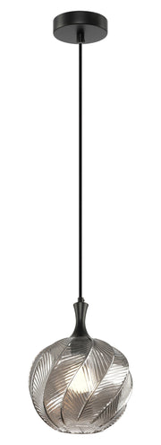 Eesha 9" Mini Pendant in Matte Black