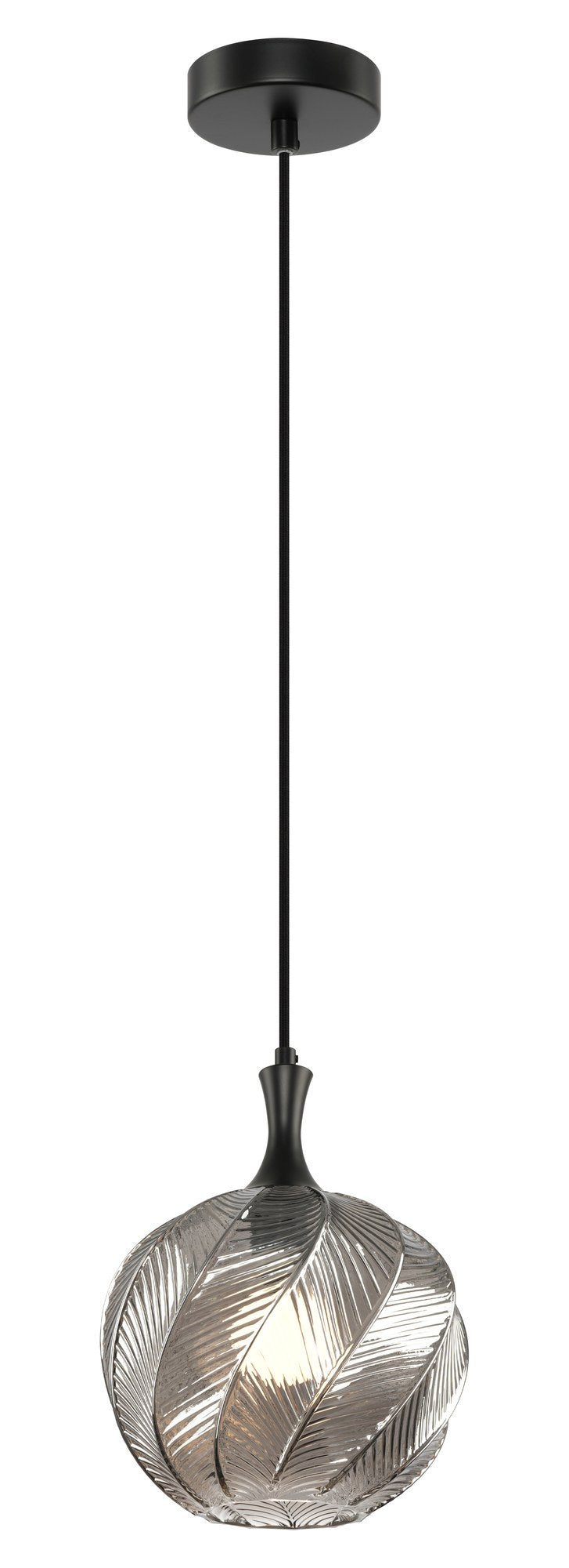 Eesha 9" Mini Pendant in Matte Black