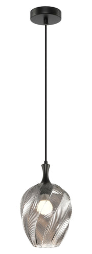 Eesha 8" Mini Pendant in Matte Black