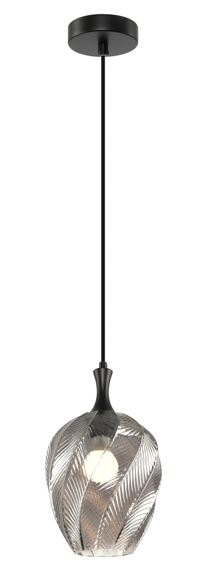 Eesha 8" Mini Pendant in Matte Black