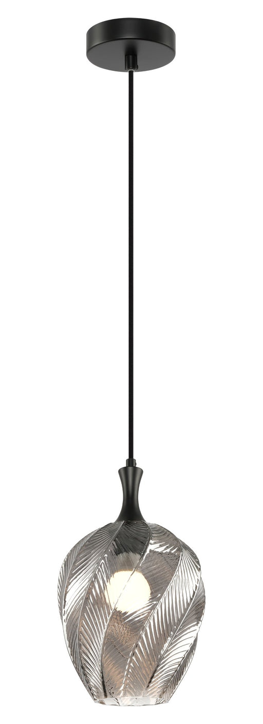 Eesha 8" Mini Pendant in Matte Black
