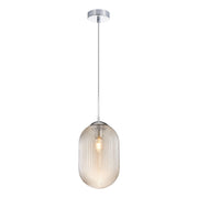 Maruna 9" Oval Mini Pendant in Chrome