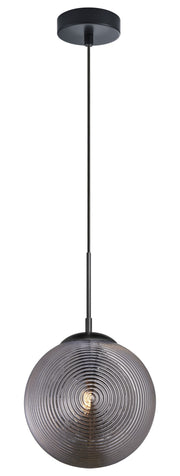 Maruna 9" Globe Mini Pendant in Matte Black