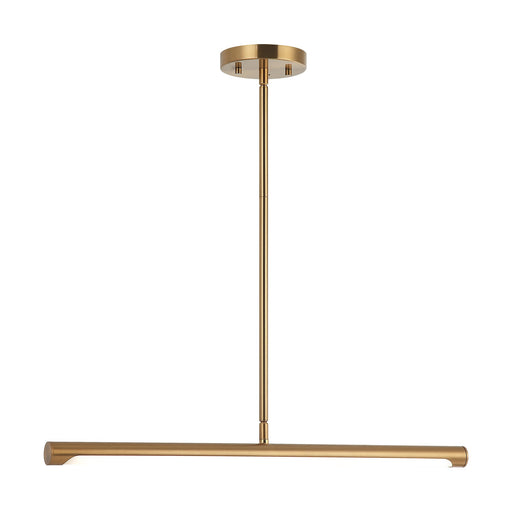 Novelle 24" LED Linear Pendant in Aged Gold Brass
