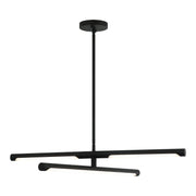Novelle 30" 2-Light LED Chandelier in Matte Black
