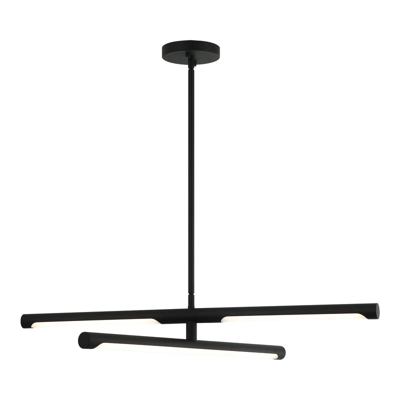 Novelle 30" 2-Light LED Chandelier in Matte Black