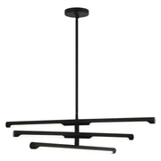 Novelle 36" 3-Light LED Chandelier in Matte Black