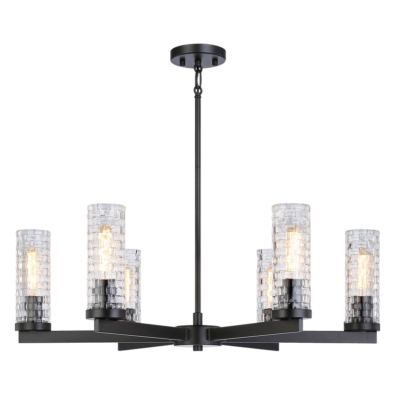 Weaver 6-Light Chandelier in Black
