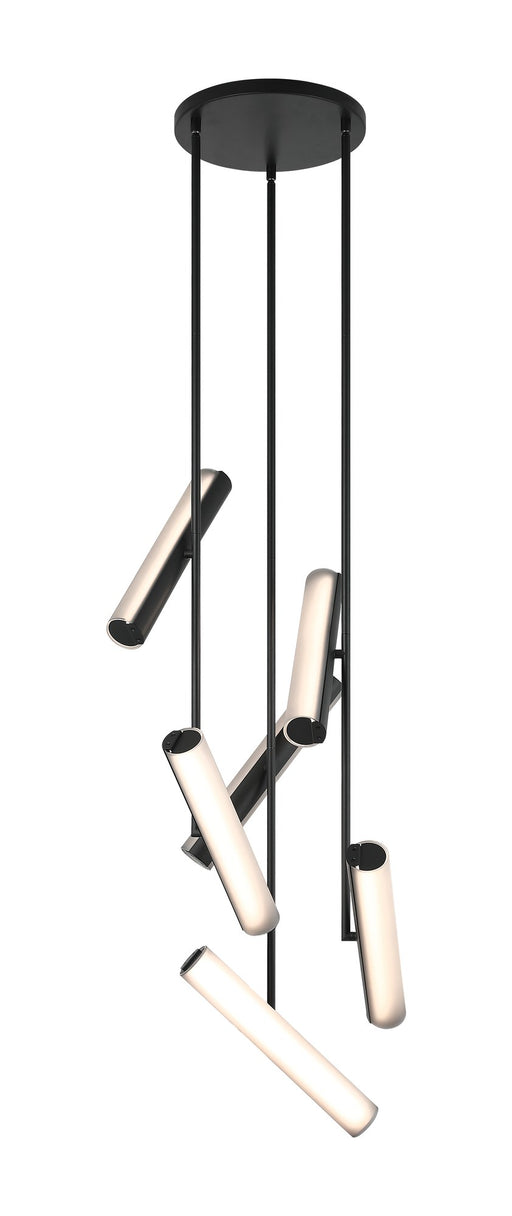 Axis 6-Light Pendant in Matte Black