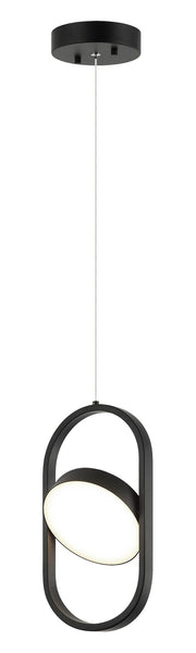 Kennedy 6" LED Mini Pendant in Black