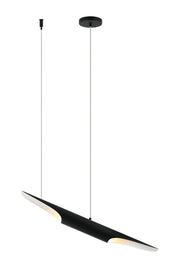 Stylus 2-Light Chandelier in Matte Black