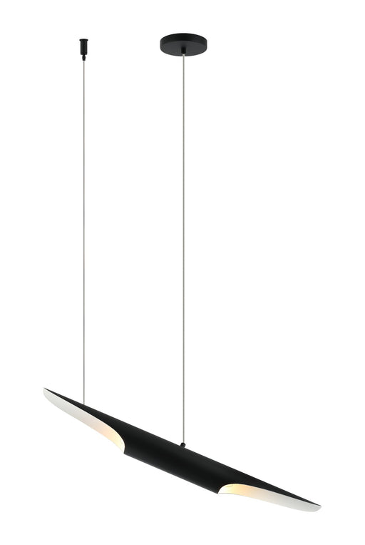Stylus 2-Light Chandelier in Matte Black