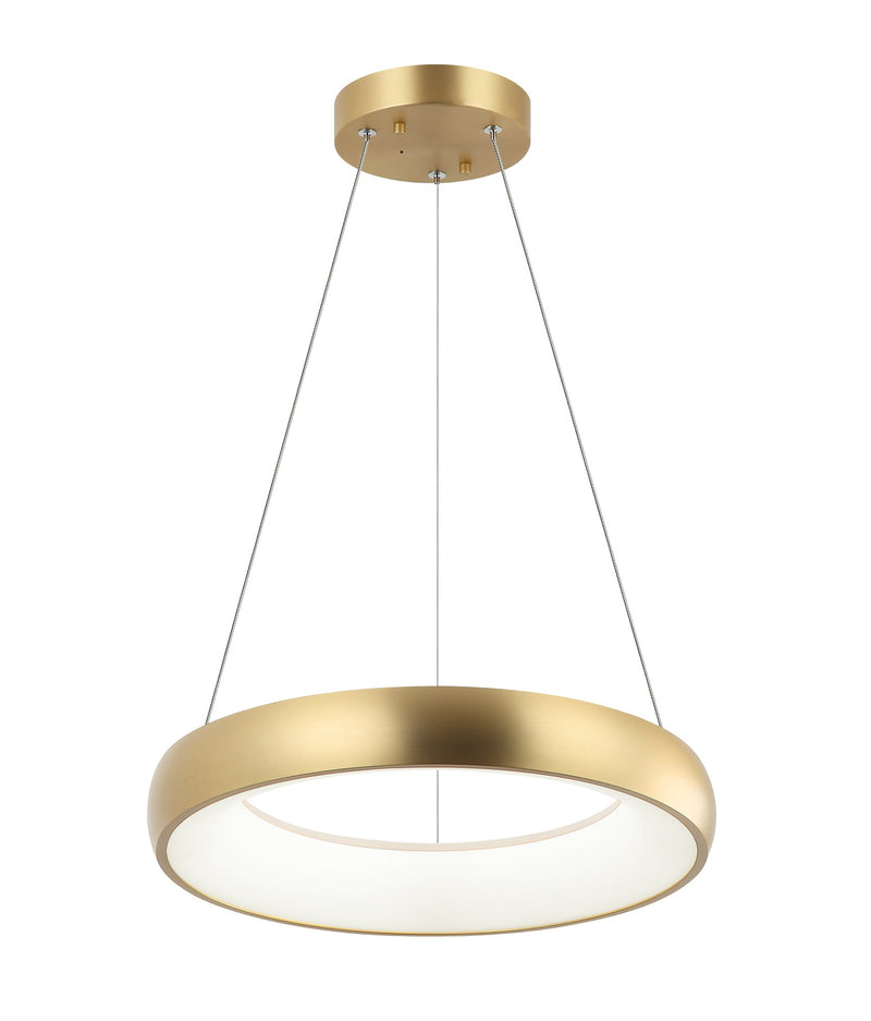 Maverick 16" LED Pendant in Brushed Gold