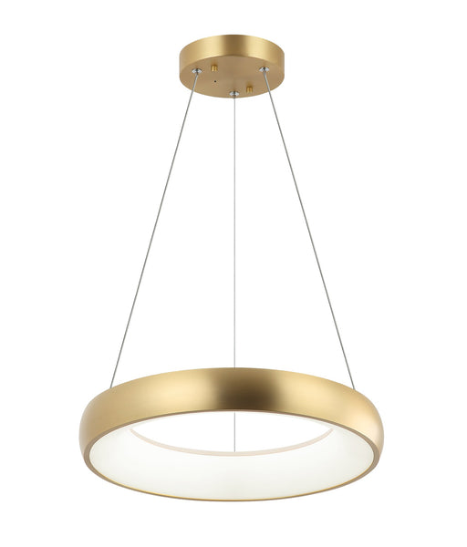 Maverick 16" LED Pendant in Brushed Gold