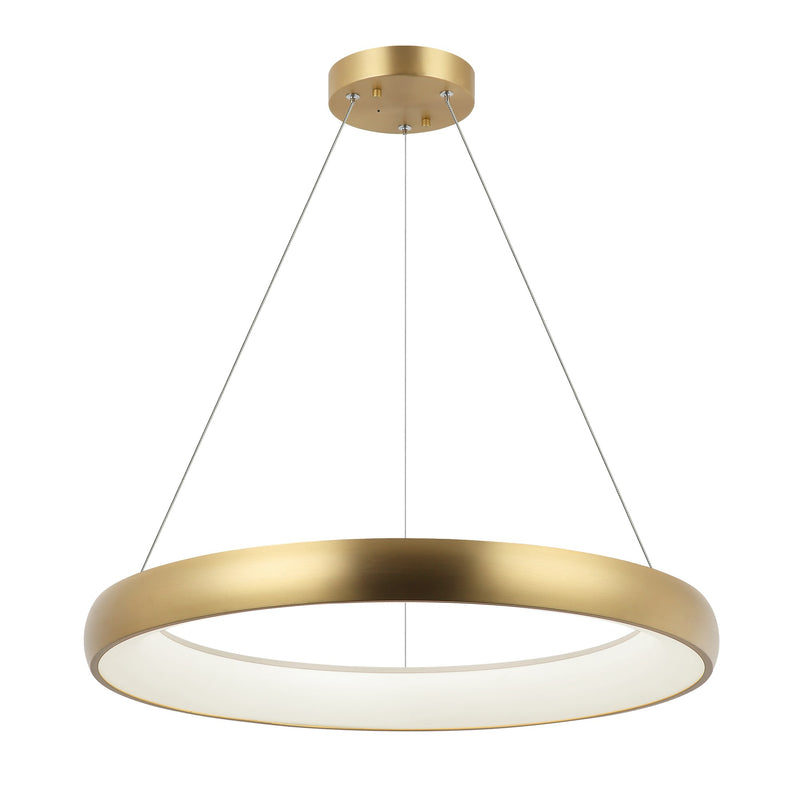 Maverick 24" LED Pendant in Brushed Gold