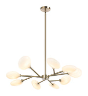 Peony 9-Light Chandelier in Champagne Gold