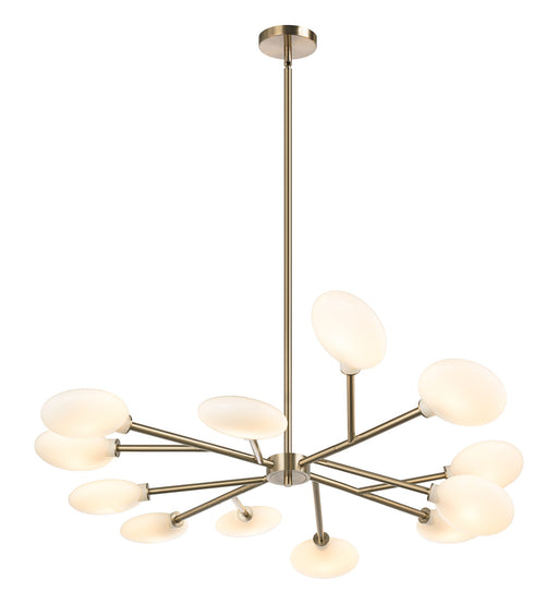 Peony 12-Light Chandelier in Champagne Gold