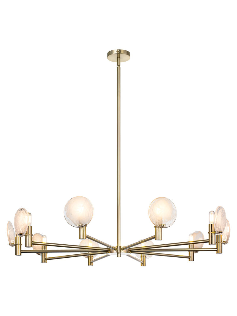 Cloudburst 41" 10-Light Chandelier in Champagne Gold