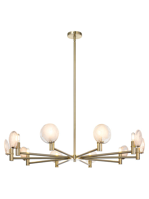 Cloudburst 41" 10-Light Chandelier in Champagne Gold