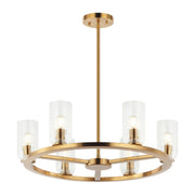 Westlock 6-Light Chandelier in Aged Gold Brass