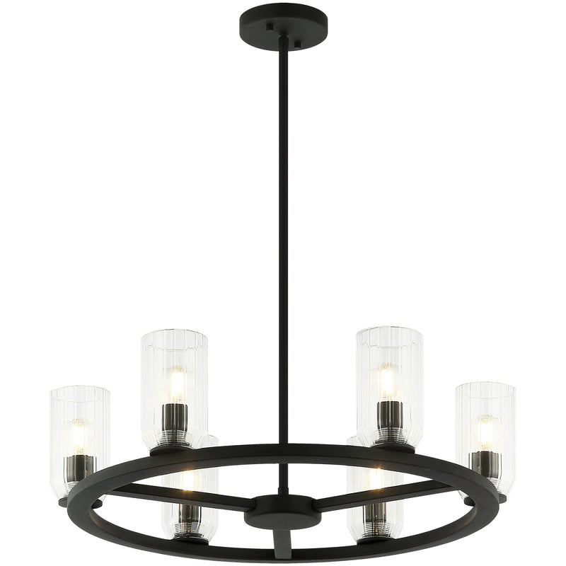 Westlock 6-Light Chandelier in Matte Black