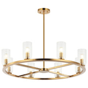 Westlock 8-Light Chandelier in Aged Gold Brass
