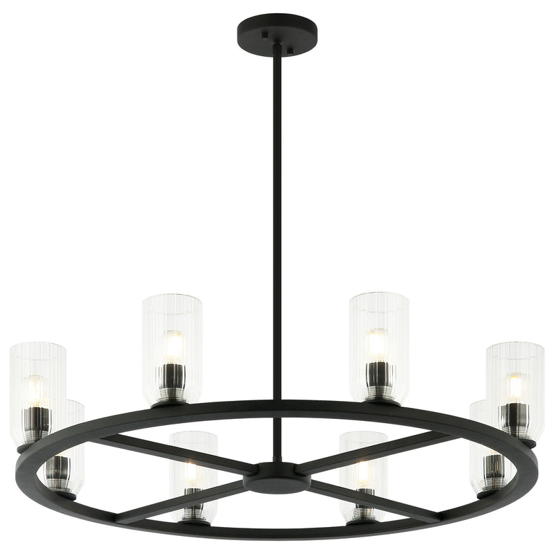 Westlock 8-Light Chandelier in Matte Black