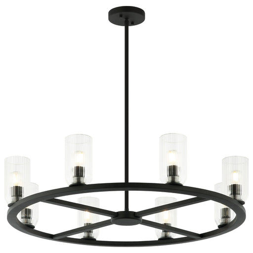 Westlock 8-Light Chandelier in Matte Black