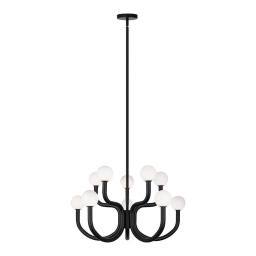 Joelle 10-Light Chandelier in Matte Black