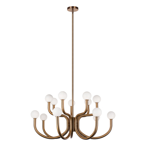 Joelle 14-Light Chandelier in Aged Gold Brass