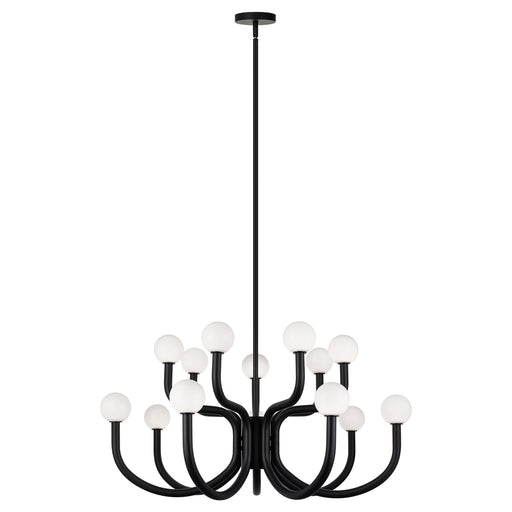 Joelle 14-Light Chandelier in Matte Black