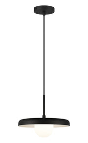 Creston 12" Pendant in Matte Black
