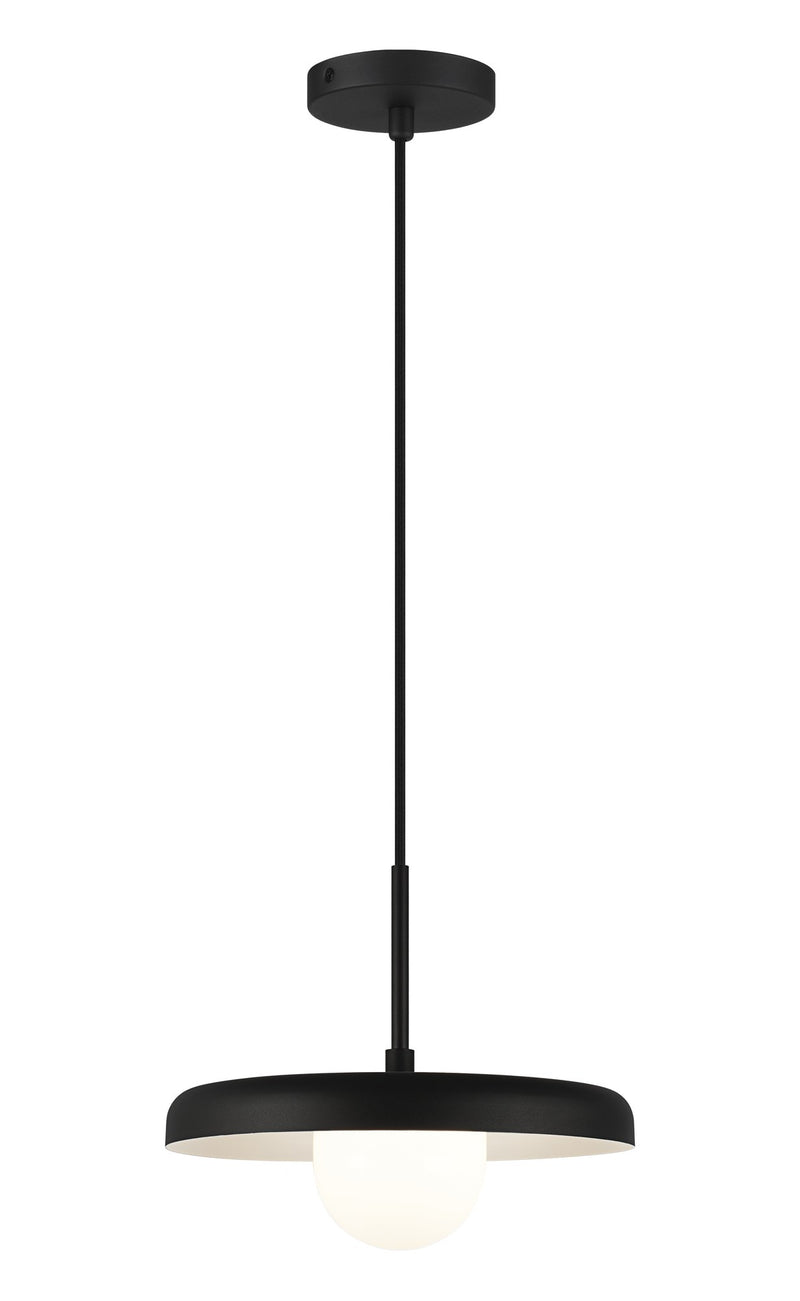 Creston 12" Pendant in Matte Black