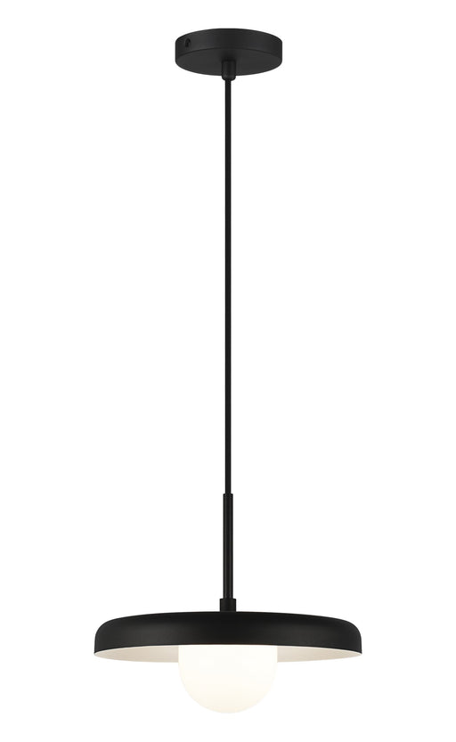 Creston 12" Pendant in Matte Black
