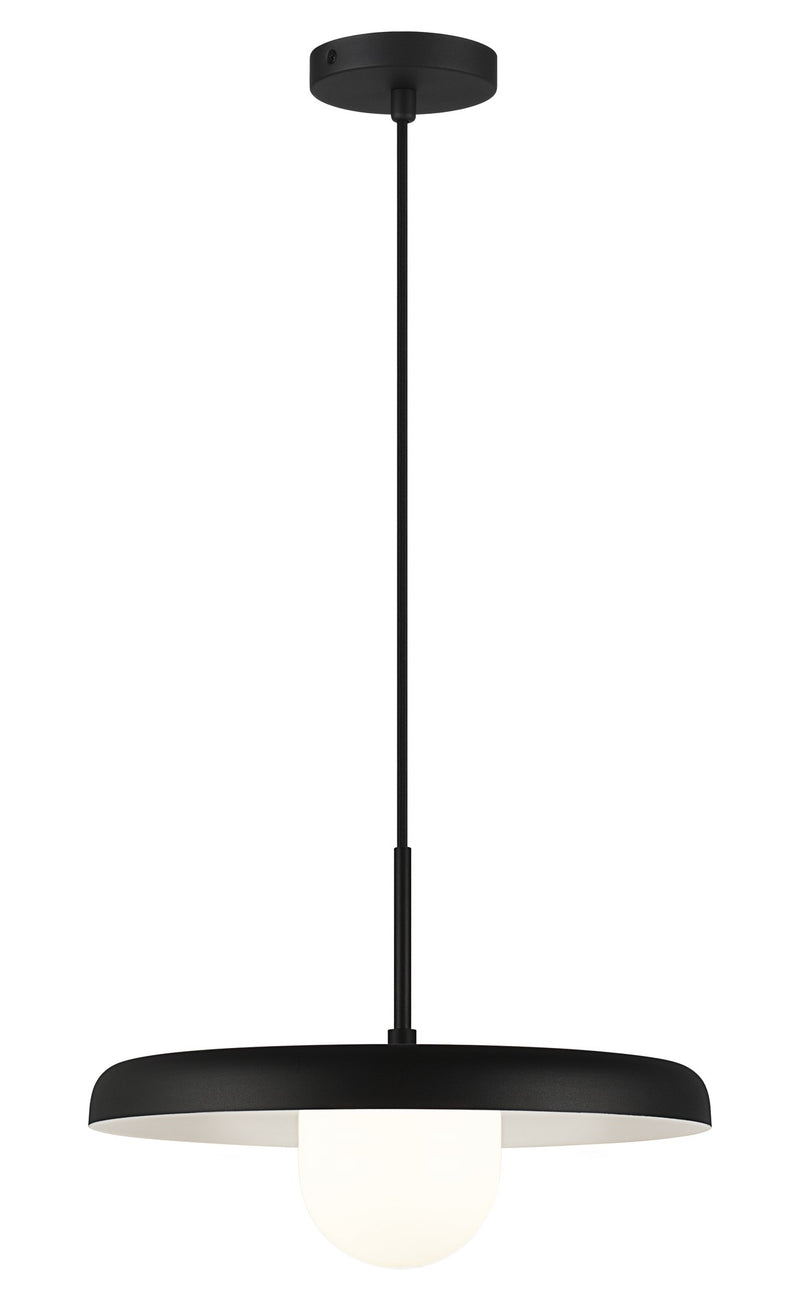 Creston 16" Pendant in Matte Black