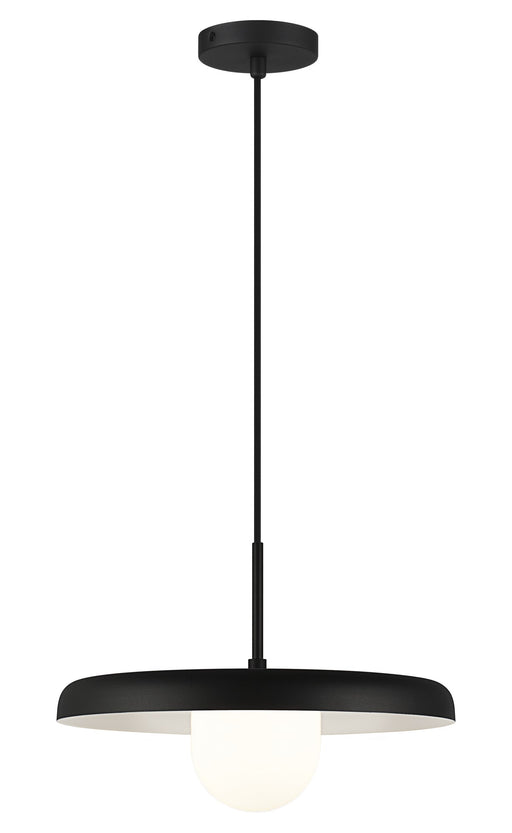 Creston 16" Pendant in Matte Black