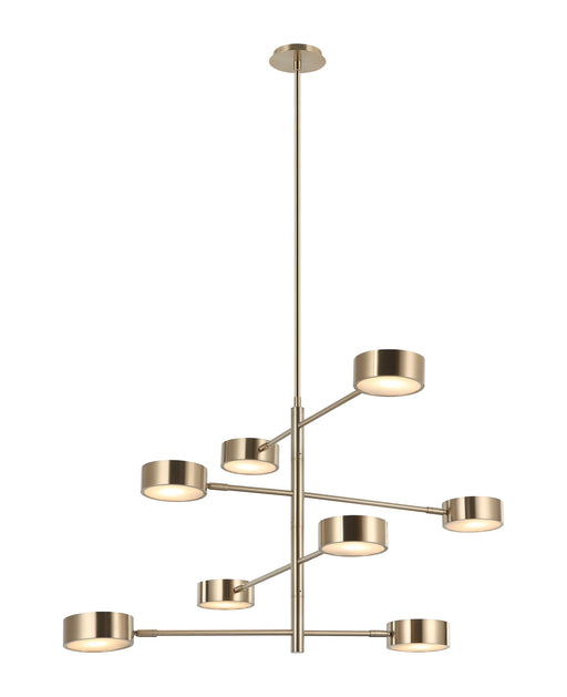 Weatherton 8-Light Chandelier in Champagne Gold