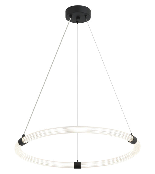 Inkara 23.5" Pendant in Matte Black