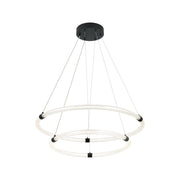 Inkara 31.5" 2-Light Chandelier in Matte Black