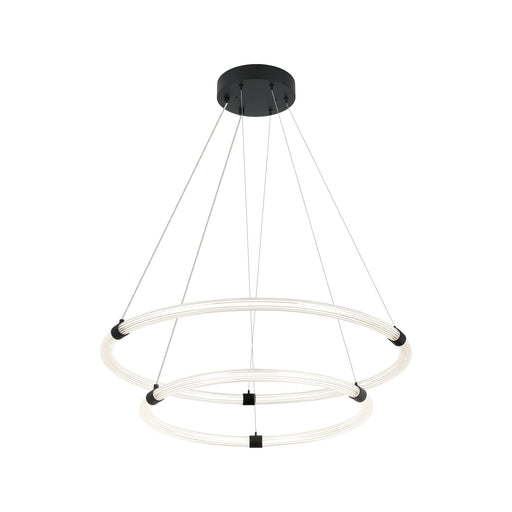 Inkara 31.5" 2-Light Chandelier in Matte Black