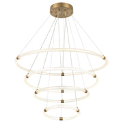 Inkara 39.5" 4-Light Chandelier in Aged Gold Brass