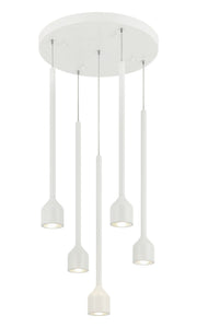 Lumenagio 5-Light Pendant in White