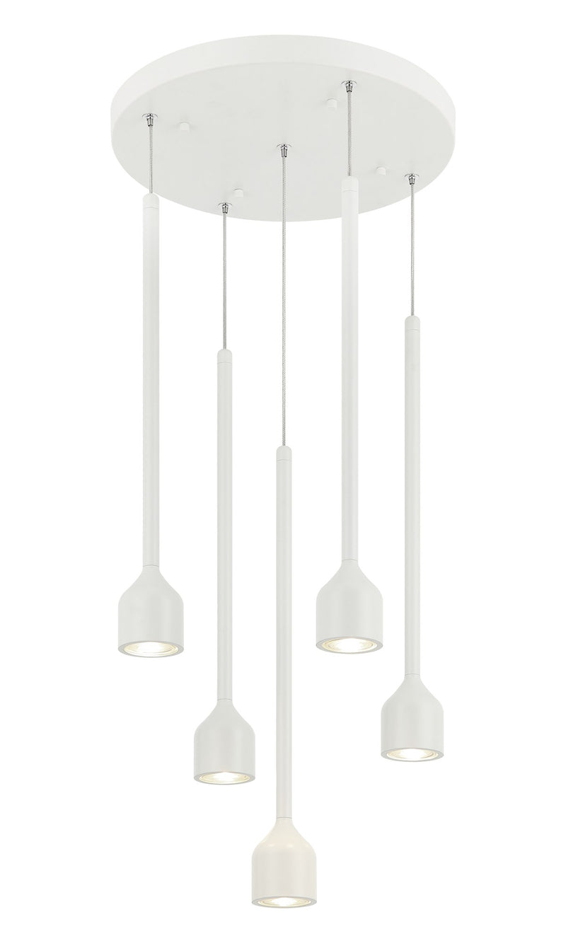 Lumenagio 5-Light Pendant in White
