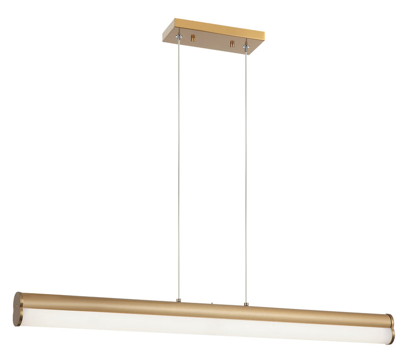 Junction 32.5" Linear Pendant in Aged Gold Brass
