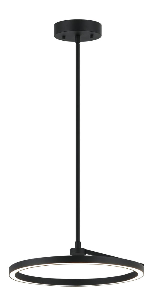 The Trundle 16" LED Pendant in Matte Black